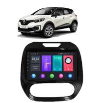 Kit Central Multimídia Android Captur 2017 2018 2019 2020 2021 2022 9 Polegadas Tv Online GPS Bt