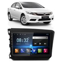 Kit Central Multimídia Android Civic 2012 2013 2014 2015 2016 9 Polegadas Tv Online GPS Bluetooth