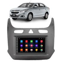 Kit Central Multimídia Android Cobalt 2016 2017 2018 2019 2020 2 Din Grafite 7 Polegadas GPS Tv On