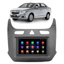 Kit Central Multimídia Android Cobalt 2016 2017 2018 2019 2020 2 Din Grafite 7 Polegadas GPS Tv WiFi