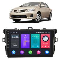 Kit Central Multimídia Android Corolla 2009 2010 2011 2012 2013 2014 9 Polegadas Tv Online GPS Bt