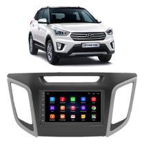 Kit Central Multimídia Android Creta 2016 2017 2018 2019 2020 2021 2022 7 Polegadas Tv Online GPS Bt