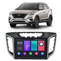 Kit Central Multimídia Android Creta 2016 2017 2018 2019 2020 2021 9 Polegadas Tv Online GPS Bt