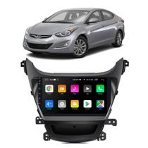 Kit Central Multimídia Android Elantra 2014 2015 2016 9 Polegadas Tv Online GPS Bluetooth WiFi USB