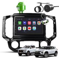 Kit Central Multimídia Android Espelhamento Usb Bluetooth Gm S10 E Trailblazer 2017 a 2021 Com Ar Digital