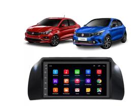 Kit Central Multimídia Android Fiat Argo Cronos 2018/2024 7 Polegadas Carplay Android auto sem fio