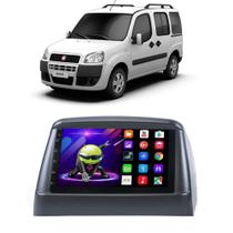 Kit Central Multimídia Android Fiat Doblo 2000 A 2018 2 Din Preto 7 Polegadas GPS Tv Online Bt - E-Droid