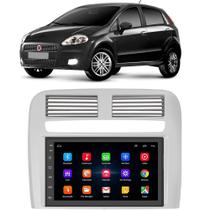 Kit Central Multimídia Android Fiat Punto 2008 2009 2010 2011 2012 7 Polegadas GPS Tv Online WiFi - E-Droid