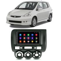 Kit Central Multimídia Android Fit 2004 2005 2006 2007 2008 2 Din 7 Polegadas GPS Tv Online Bt Wifi