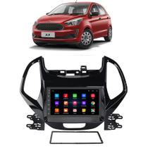 Kit Central Multimídia Android Ford ka 2018 2019 2020 2021 7 Polegadas GPS Tv Online Bluetooth WiFi