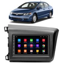 Kit Central Multimídia Android Honda Civic 2012 2013 2014 2015 2016 7 Polegadas GPS Tv Online Wifi