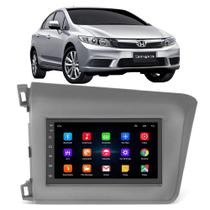 Kit Central Multimídia Android Honda Civic 2012 2013 2014 2015 2016 7 Polegadas GPS Tv Online Wifi