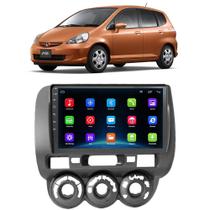 Kit Central Multimídia Android Honda Fit 2004 2005 2006 2007 2008 9 Polegadas Tv Online GPS BT