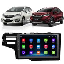 Kit Central Multimídia Android Honda Wrv Fit 2015 2016 2017 2018 2019 2020 2021 9 Polegadas Tv