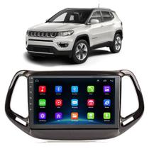 Kit Central Multimídia Android Jeep Compass 2017 2018 2019 2020 2021 9 Polegadas GPS Tv Online - E-Droid