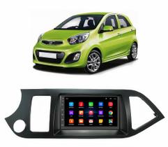 Kit Central Multimídia Android Kia Picanto 2011 2012 2013 2014 2015 2016 7 Polegadas GPS Tv Online
