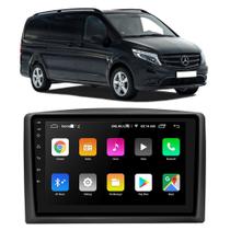 Kit Central Multimídia Android Mercedes-benz Vito 2015 2016 2017 9 Polegadas Tv Online GPS Bluetooth