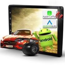 Kit Central Multimidia Android MP5 10.1" polegadas Androidauto Carplay GPS Wifi Faaftech + Camera