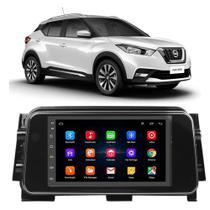 Kit Central Multimídia Android Nissan Kicks 2016 2017 2018 2019 2020 2021 7 Pol GPS Tv Online Bt