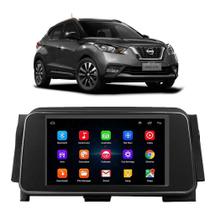 Kit Central Multimídia Android Nissan Kicks 2016 2017 2018 2019 2020 2021 7 Pol GPS Tv Online Bt