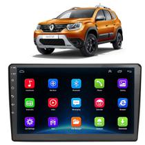 Kit Central Multimídia Android Renault Duster 2021 2022 9 Polegadas Tv Online GPS Bluetooth WiFi USB