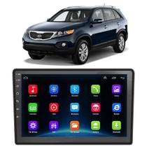 Kit Central Multimídia Android Sorento 2013 2014 2015 9 Polegadas Tv Online GPS Bluetooth WiFi USB