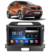 Kit Central Multimídia Android Sportage 2011 2012 2013 2014 2015 2016 9 Polegadas GPS Bt Tv Online