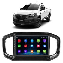 Kit Central Multimídia Android Strada 2022 2023 9 Polegadas Tv Online GPS Bluetooth WiFi USB