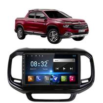 Kit Central Multimídia Android Toro 2016 2017 2018 2019 2020 2021 2022 9 Polegadas Tv Online GPS Bt