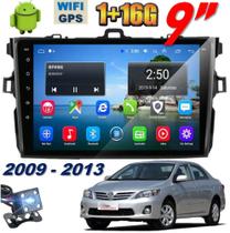 Kit Central Multimídia Android Toyota Corolla 2009-2013 9 Polegadas