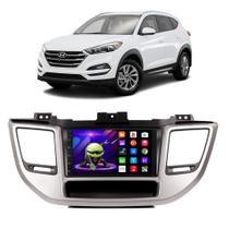 Kit Central Multimídia Android Tucson 2017 2018 2019 2020 2021 2022 7 Polegadas GPS Tv Online Bt