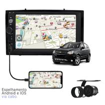 Kit Central Multimídia Captiva Mp5 Dvd Camera Bt Moldura