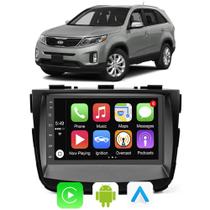 Kit Central Multimidia Carplay Android Auto Kia Sorento 2013 2014 2015 7" Comando Por Voz Siri Waze