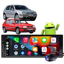 Kit Central Multimídia Carplay Golf 1994-2007 1 Din Mp3 + Câmera de ré