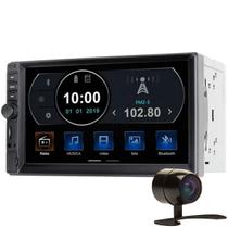 Kit Central Multimídia Evolve TV MP5 TV Digital 7" 4X45W BT/USB/AUX/Mirror Link Android e IOS GP345 + Câmera de ré