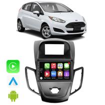 Kit Central Multimidia Fiesta 2012 2013 2014 2015 2016 2017 2018 7" Android/Auto-Carplay Voz Google