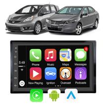 Kit Central Multimidia Fit 2004 A 2012 City 2009 A 2014 7" Android-Auto/Carplay Voz Google Siri Gps