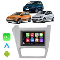 Kit Central Multimidia Fox SpaceFox CrossFox 2014 A 2022 7" Android-Auto/Carplay Voz Google Siri Tv