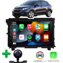 Kit Central Multimidia Honda HRV 2015 2016 2017 2018 Android Auto CarPlay 7 Pol Wifi GPS Ori
