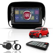 Kit Central Multimidia Mp5 2 Din 7" Espelha Dvd Bt Fiat Mobi