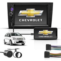 Kit Central Multimidia Mp5 2 Din Bt Espelha Chevrolet Meriva