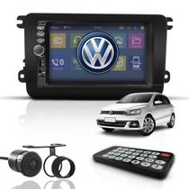 Kit Central Multimídia Mp5 2 Din Bt Espelha Dvd Câm Gol G7