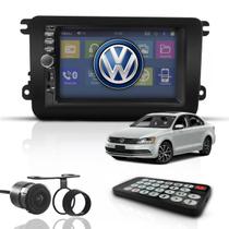 Kit Central Multimídia Mp5 2 Din Bt Espelha Dvd Câm Jetta G7 Kit Central Multimídia Mp5 2 Din Bt Espelha Dvd Câm Jetta G7