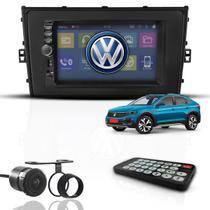 Kit Central Multimídia Mp5 2 Din Bt Espelha Dvd Volks Nivus