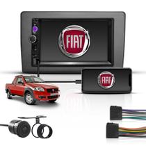 Kit Central Multimídia Mp5 2 Din Bt Espelha Fiat Siena 96/05