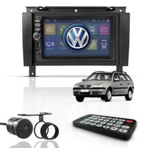 Kit Central Multimídia Mp5 2 Din Espelha Dvd Câm Parati G3