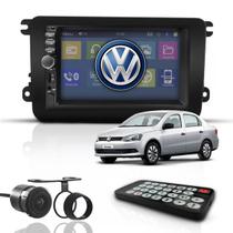 Kit Central Multimídia Mp5 2 Din Espelha Dvd Câm Voyage G7 Kit Central Multimídia Mp5 2 Din Espelha Dvd Câm Voyage G7