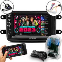 Kit Central Multimidia Mp5 2 Din Som pra carro Plug Play Logan sandero Kwid Duster Carptur Oroch