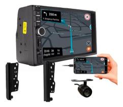 Kit central multimidia mp5 7 pol câmera de ré hilux sw4 2005 a 2015