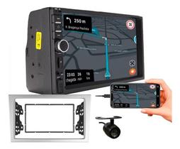 Kit central multimidia mp5 7 pol câmera de ré montana vectra corsa 2002 a 2012